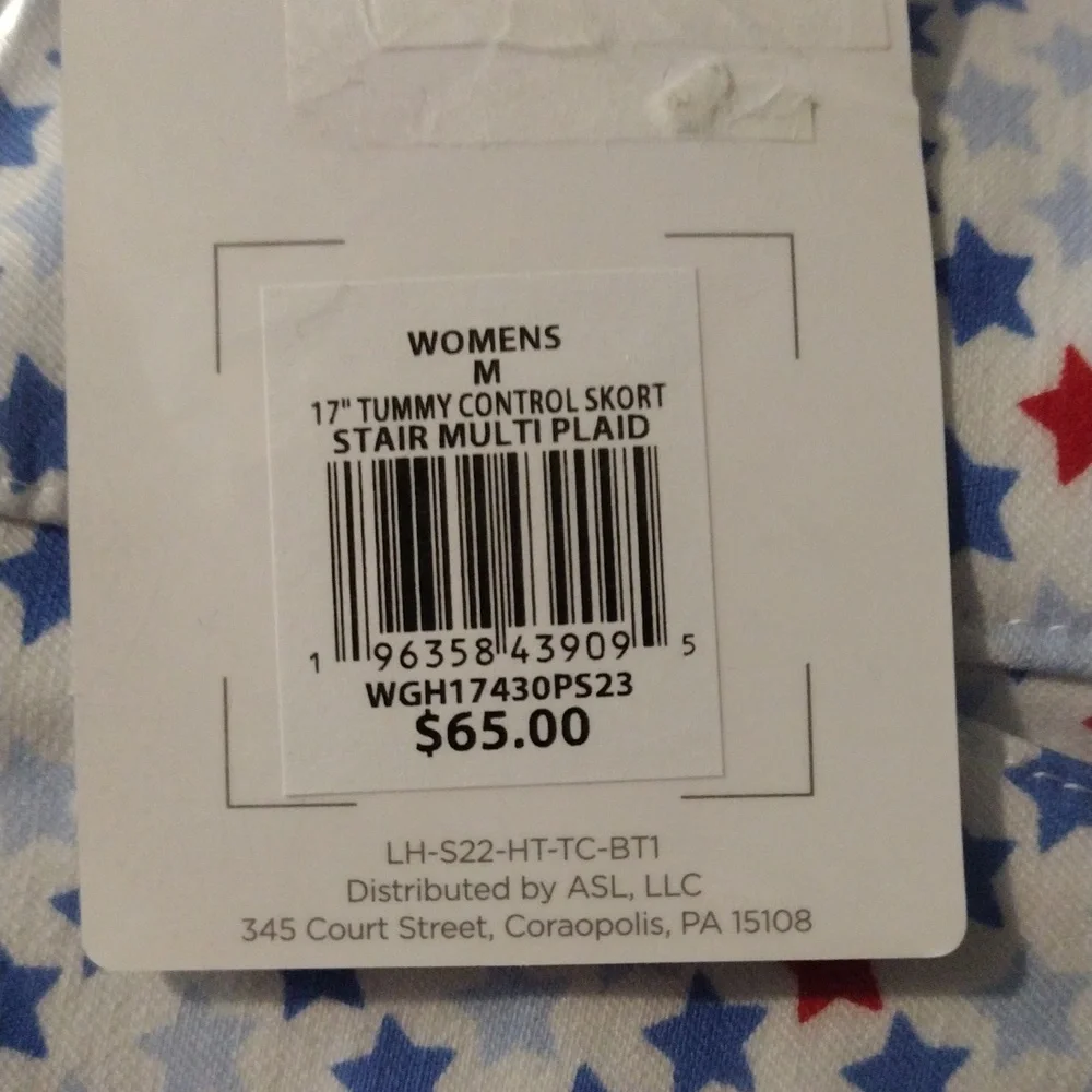 NWT🔥Tummy Control Lady Hagen Skort Red & Blue Stars 🤩 XS or Med - Picture 14 of 14